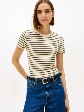 Gestreiftes Favorite T-Shirt mit Rundhalsausschnitt
