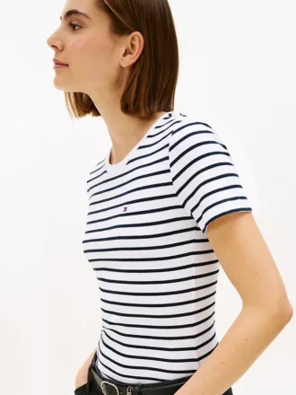 Gestreiftes Favorite T-Shirt mit Rundhalsausschnitt