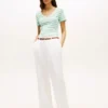 Gestreiftes „Favorite“-T-Shirt mit V-Ausschnitt Gestreiftes „Favorite“-T-Shirt mit V-Ausschnitt