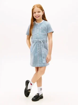 Gestreiftes Jeanskleid für Kinder