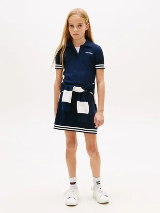 Gestreiftes Polo-Kleid für Kinder