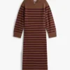 Gestreiftes Pulloverkleid aus Wolle und Kaschmir Gestreiftes Pulloverkleid aus Wolle und Kaschmir