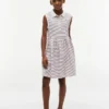 Gestreiftes, ärmelloses Polo-Kleid für Kinder
