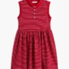 Gestreiftes, ärmelloses Polo-Kleid für Kinder