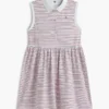 Gestreiftes, ärmelloses Polo-Kleid für Kinder