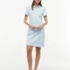 Gestreiftes Stretch-Piqué-Polokleid Gestreiftes Stretch-Piqué-Polokleid