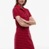 Gestreiftes Stretch-Piqué-Polokleid Gestreiftes Stretch-Piqué-Polokleid
