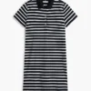 Gestreiftes Stretch-Piqué-Polokleid Gestreiftes Stretch-Piqué-Polokleid