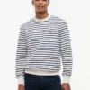 Gestreiftes Sweatshirt mit Rundhalsausschnitt Gestreiftes Sweatshirt mit Rundhalsausschnitt