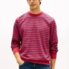 Gestreiftes Sweatshirt mit Rundhalsausschnitt Gestreiftes Sweatshirt mit Rundhalsausschnitt
