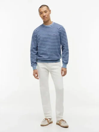 Gestreiftes Sweatshirt mit Rundhalsausschnitt