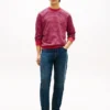 Gestreiftes Sweatshirt mit Rundhalsausschnitt Gestreiftes Sweatshirt mit Rundhalsausschnitt