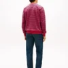 Gestreiftes Sweatshirt mit Rundhalsausschnitt Gestreiftes Sweatshirt mit Rundhalsausschnitt