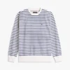 Gestreiftes Sweatshirt mit Rundhalsausschnitt Gestreiftes Sweatshirt mit Rundhalsausschnitt