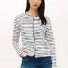 Gestreiftes T-Shirt aus Baumwoll-Interlock