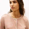 Gestreiftes T-Shirt aus Baumwoll-Interlock