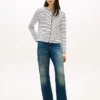 Gestreiftes T-Shirt aus Baumwoll-Interlock