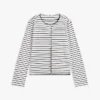 Gestreiftes T-Shirt aus Baumwoll-Interlock
