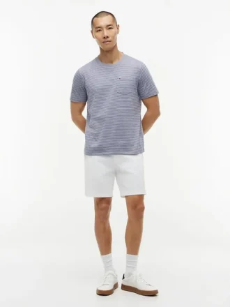 Gestreiftes T-Shirt mit Tasche