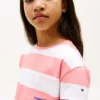 Gestreiftes T-Shirt mit Tasche für Kinder Gestreiftes T-Shirt mit Tasche für Kinder