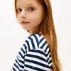 Gestreiftes T-Shirt mit Tasche für Kinder Gestreiftes T-Shirt mit Tasche für Kinder