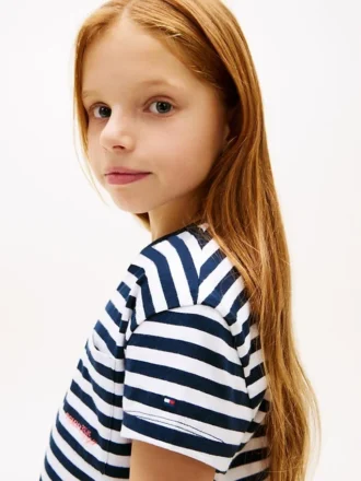 Gestreiftes T-Shirt mit Tasche für Kinder