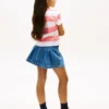 Gestreiftes T-Shirt mit Tasche für Kinder Gestreiftes T-Shirt mit Tasche für Kinder