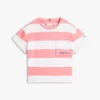 Gestreiftes T-Shirt mit Tasche für Kinder Gestreiftes T-Shirt mit Tasche für Kinder