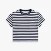 Gestreiftes T-Shirt mit Tasche für Kinder Gestreiftes T-Shirt mit Tasche für Kinder