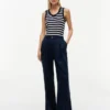 Gestreiftes Tanktop aus Rippstrick