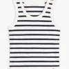 Gestreiftes Tanktop aus Rippstrick
