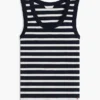 Gestreiftes Tanktop aus Rippstrick