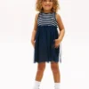 Gestreiftes Tüll-Kombikleid für Kinder