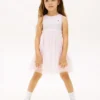 Gestreiftes Tüll-Kombikleid für Kinder
