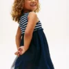 Gestreiftes Tüll-Kombikleid für Kinder