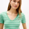 Gestreiftes V-Ausschnitt-T-Shirt „Favorite“ Gestreiftes V-Ausschnitt-T-Shirt „Favorite“