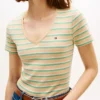 Gestreiftes V-Ausschnitt-T-Shirt „Favorite“ Gestreiftes V-Ausschnitt-T-Shirt „Favorite“