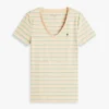 Gestreiftes V-Ausschnitt-T-Shirt „Favorite“ Gestreiftes V-Ausschnitt-T-Shirt „Favorite“