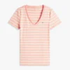 Gestreiftes V-Ausschnitt-T-Shirt „Favorite“ Gestreiftes V-Ausschnitt-T-Shirt „Favorite“