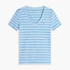Gestreiftes V-Ausschnitt-T-Shirt „Favorite“ Gestreiftes V-Ausschnitt-T-Shirt „Favorite“