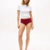 Glatter Microfaser-Slip mit hoher Taille Glatter Microfaser-Slip mit hoher Taille