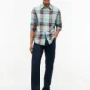 Hemd aus Madras-Leinenmischung in Regular Fit Hemd aus Madras-Leinenmischung in Regular Fit