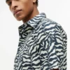 Hemd mit Palmblatt-Print und Papier-Touch Hemd mit Palmblatt-Print und Papier-Touch