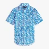 Hemd mit Palmblatt-Print und Papier-Touch Hemd mit Palmblatt-Print und Papier-Touch