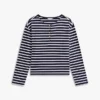 Henley-Shirt aus Baumwoll-Interlock mit lockerer Passform Henley-Shirt aus Baumwoll-Interlock mit lockerer Passform