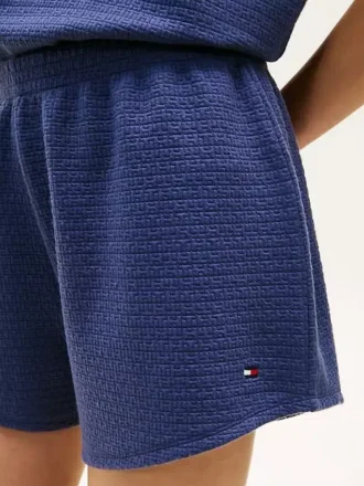 Henley-T-Shirt & Shorts-Schlafanzug