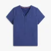 Henley-T-Shirt & Shorts-Schlafanzug