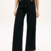 High-Rise-Stretch-Jeans mit weitem Bein High-Rise-Stretch-Jeans mit weitem Bein
