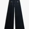 High-Rise-Stretch-Jeans mit weitem Bein High-Rise-Stretch-Jeans mit weitem Bein