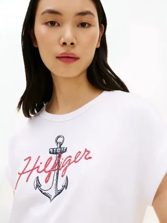 Hilfiger Anchor Logo Dolman T-Shirt